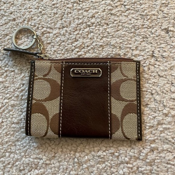 Coach Handbags - COACH Logo Print Coin Purse